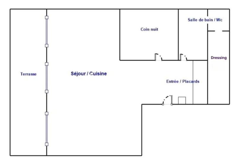 Appartement - 70 m² - 2 pièces