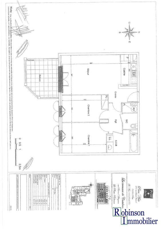 Appartement - 62 m² - 3 pièces