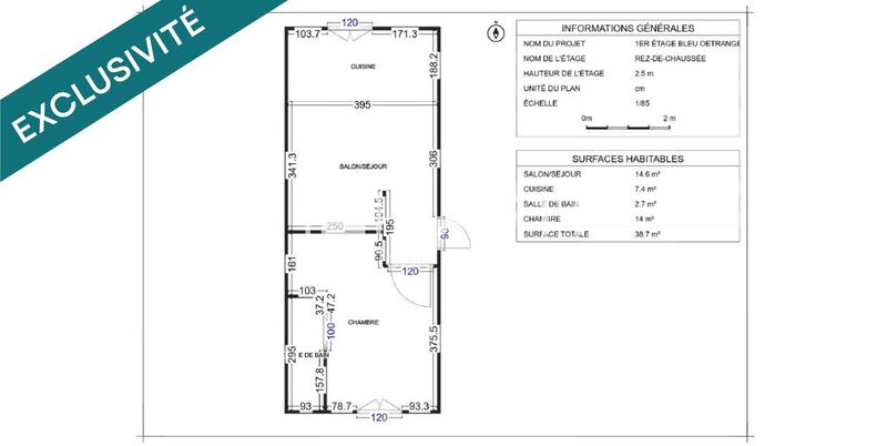 Appartement - 51 m² - 3 pièces