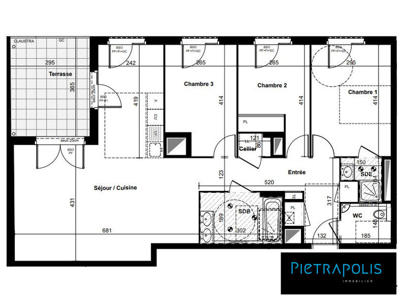 Appartement - 89 m² - 4 pièces