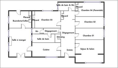 Maison - 152 m² - 6 pièces