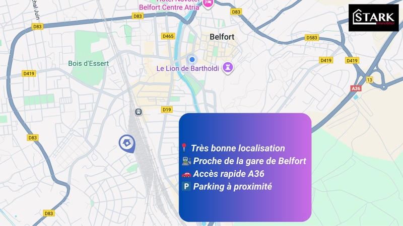 Appartement - 59 m² - 3 pièces