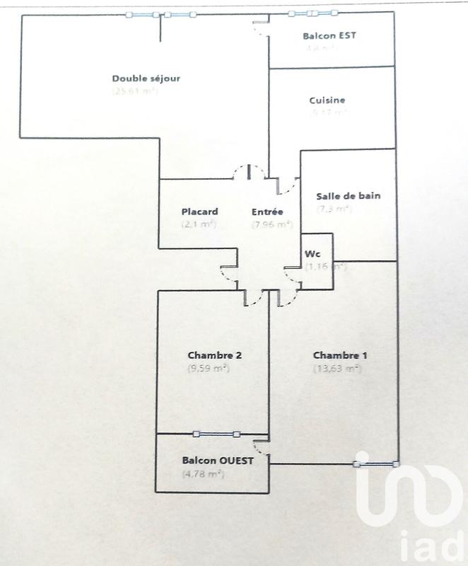 Appartement - 77 m² - 4 pièces