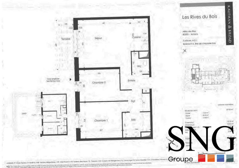 Appartement - 61 m² - 3 pièces