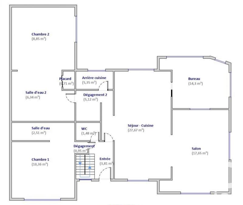 Maison - 147 m² - 7 pièces