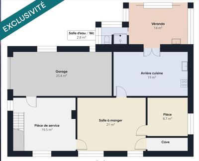 Maison - 100 m² - 6 pièces