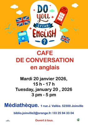 café de conversation en anglais