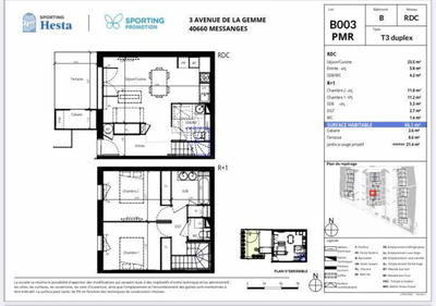 Maison - 66 m² - 3 pièces