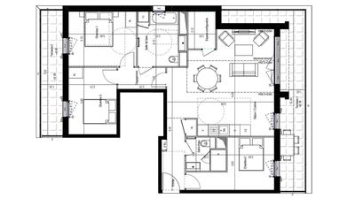 Appartement - 87 m² - 4 pièces