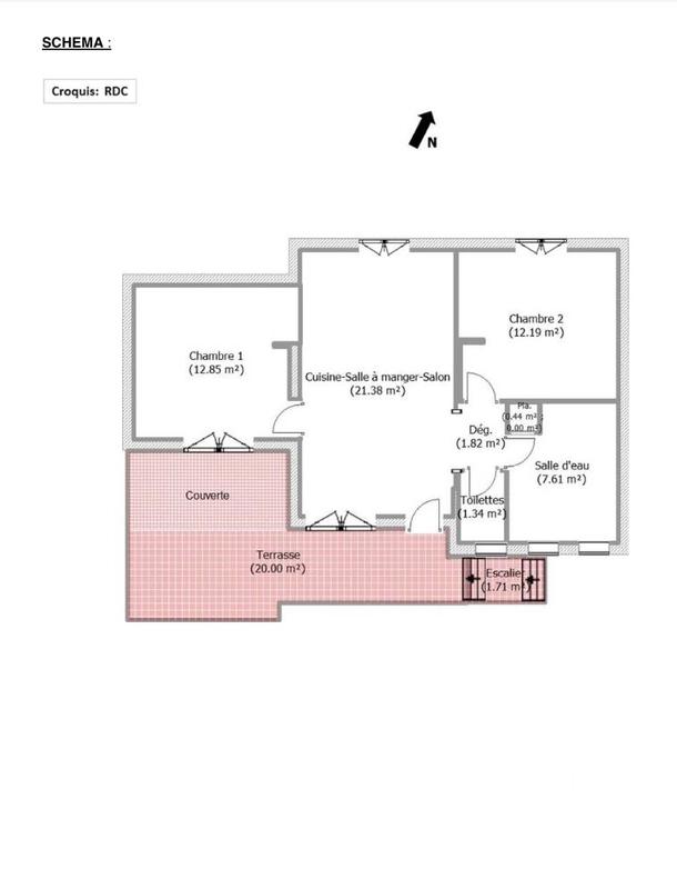 Maison - 57 m² - 3 pièces