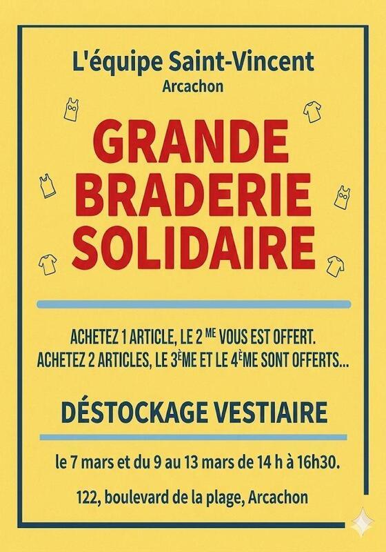 Grande braderie equipe saint-vincent arcachon 33
