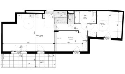 Appartement - 75 m² - 3 pièces