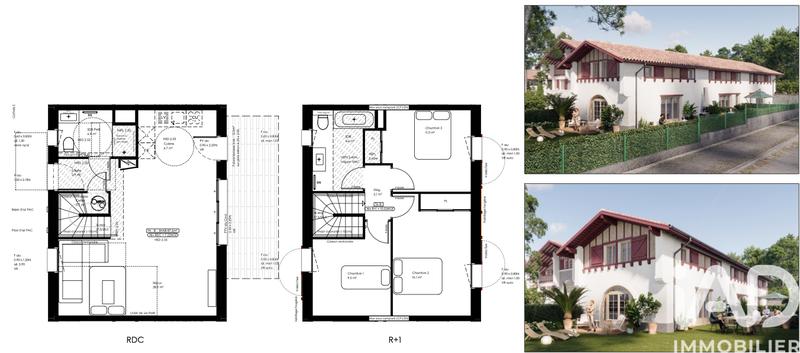 Maison - 87 m² - 4 pièces