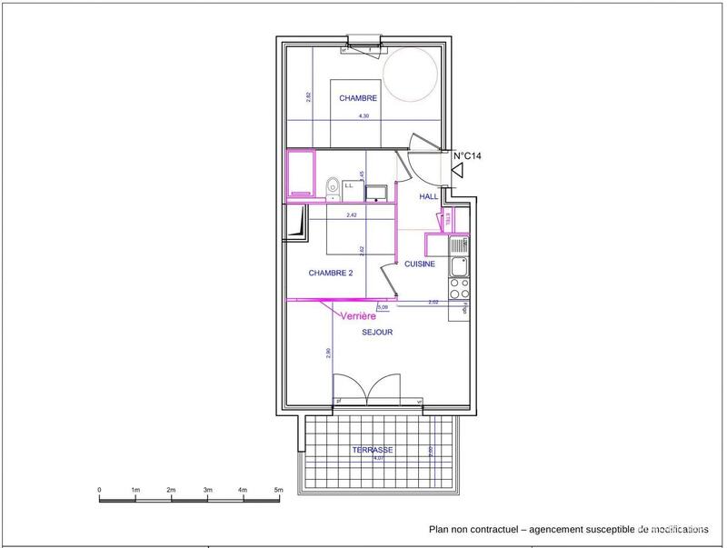 Appartement - 45 m² - 3 pièces