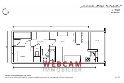 Appartement - 33 m² - 2 pièces