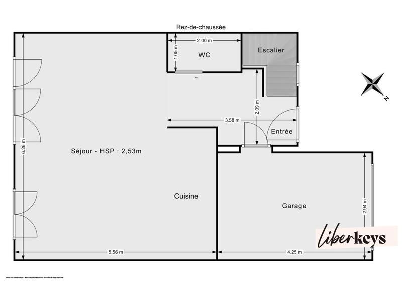 Maison de ville - 100 m² - 4 pièces