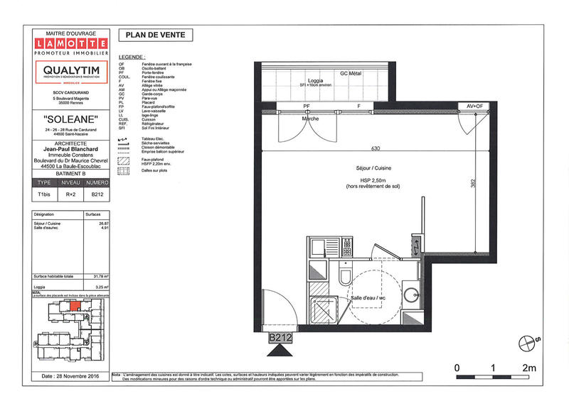 Appartement - 31 m² - 1 pièce