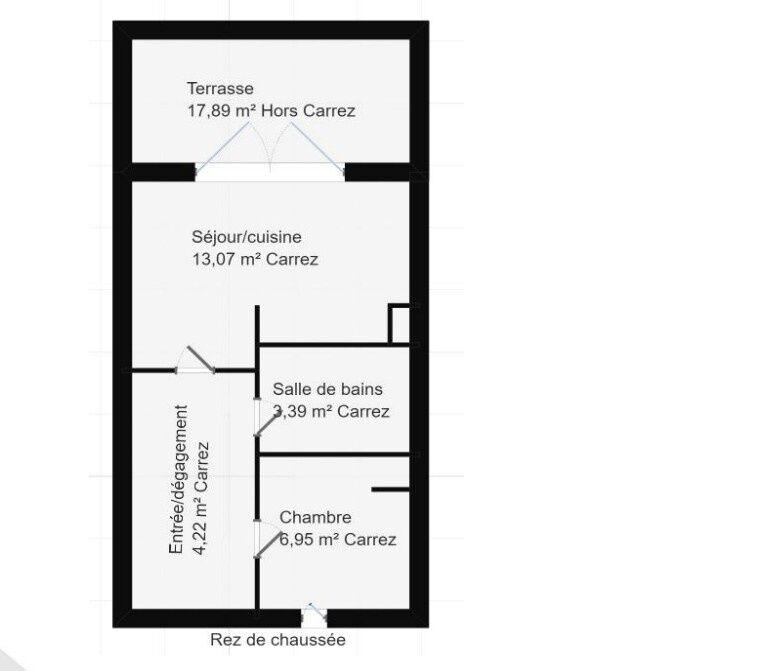 Appartement - 27 m² - 2 pièces