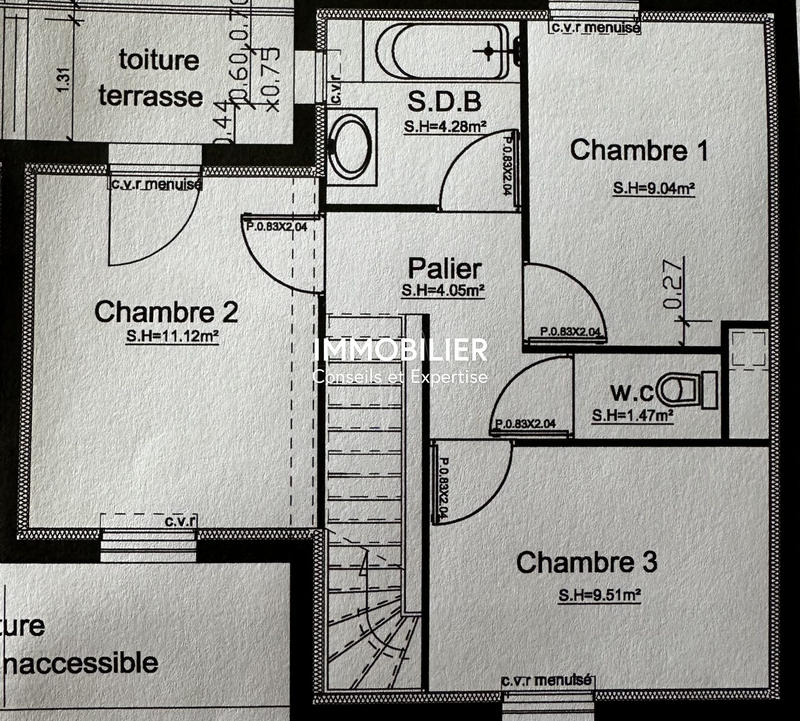 Maison - 80 m² - 4 pièces
