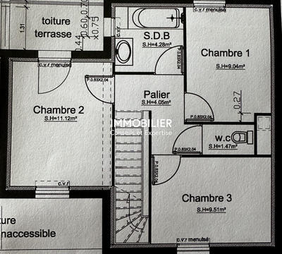 Maison - 80 m² - 4 pièces