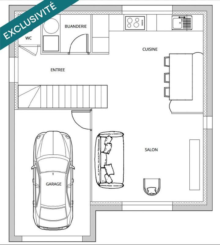 Maison - 92 m² - 4 pièces