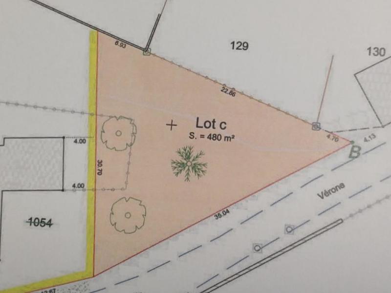 Terrain constructible - 480 m²