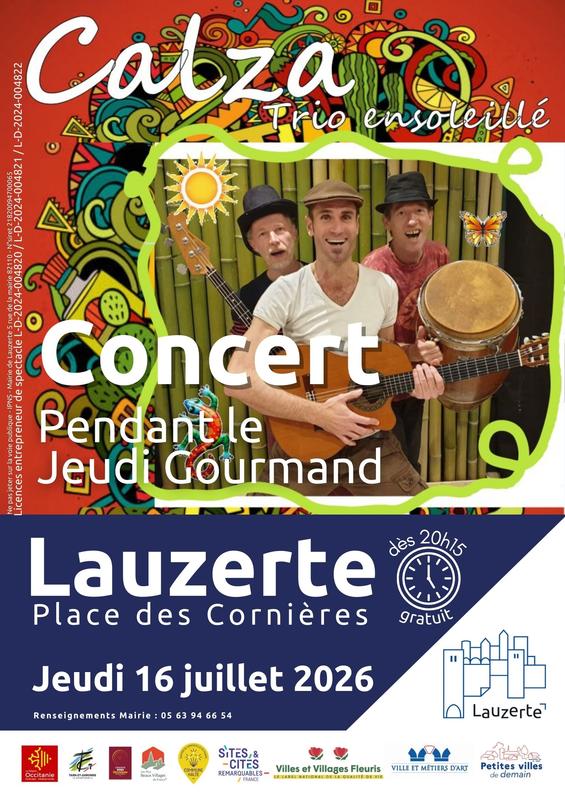 Concert du groupe Calza lors du Jeudi Gourmand