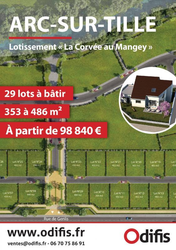 Terrain constructible - 353 m²