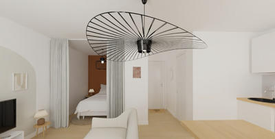 Appartement ancien - 35 m² - 1 pièce