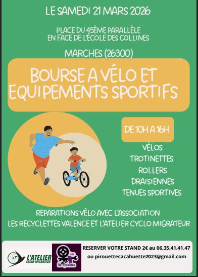 Bourse aux vélos et équipements sportifs