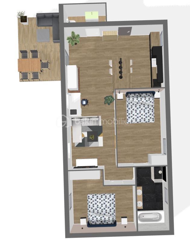 Appartement - 85 m² - 4 pièces