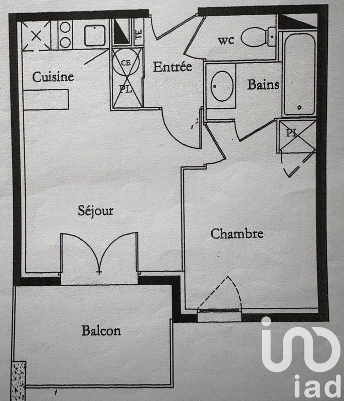 Appartement - 31 m² - 2 pièces