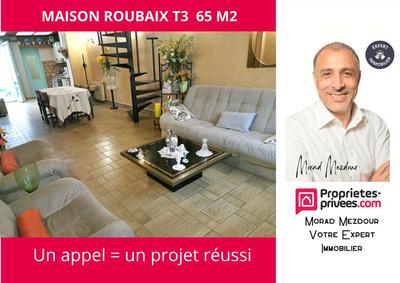 Maison - 65 m² - 3 pièces