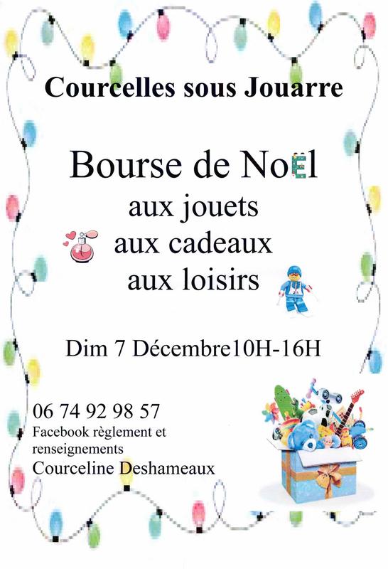 Bourse de noël et aux jouets du hameau de courcelles