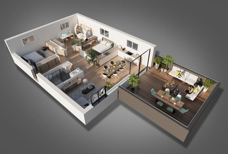 Maison - 70 m² - 3 pièces