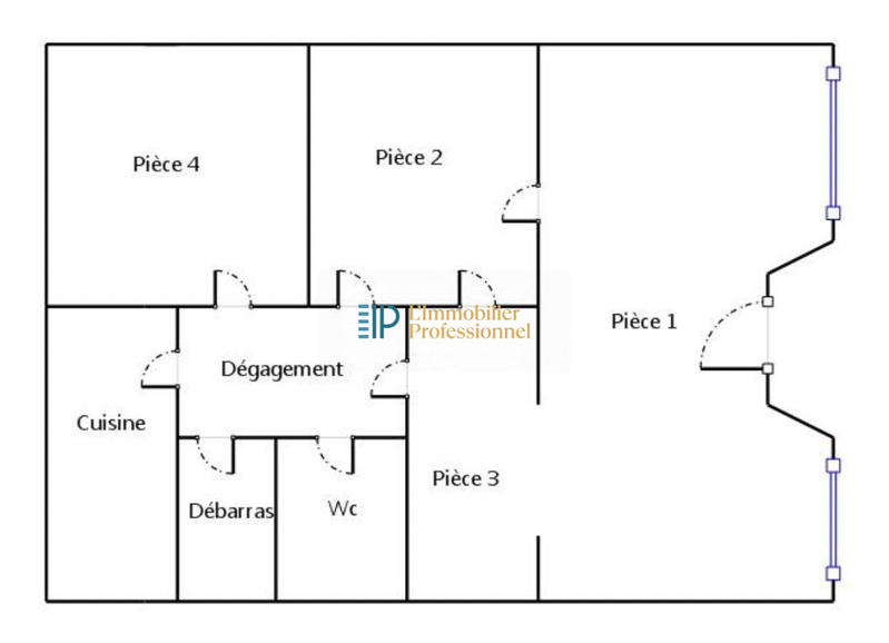 Local commercial - 102 m² - 6 pièces