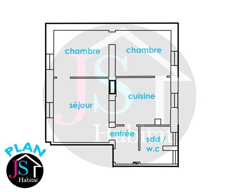 Appartement - 53 m² - 3 pièces