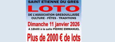 Loto à St. Etienne du Grès - Association Grésouillaise Culture Fêtes Traditions