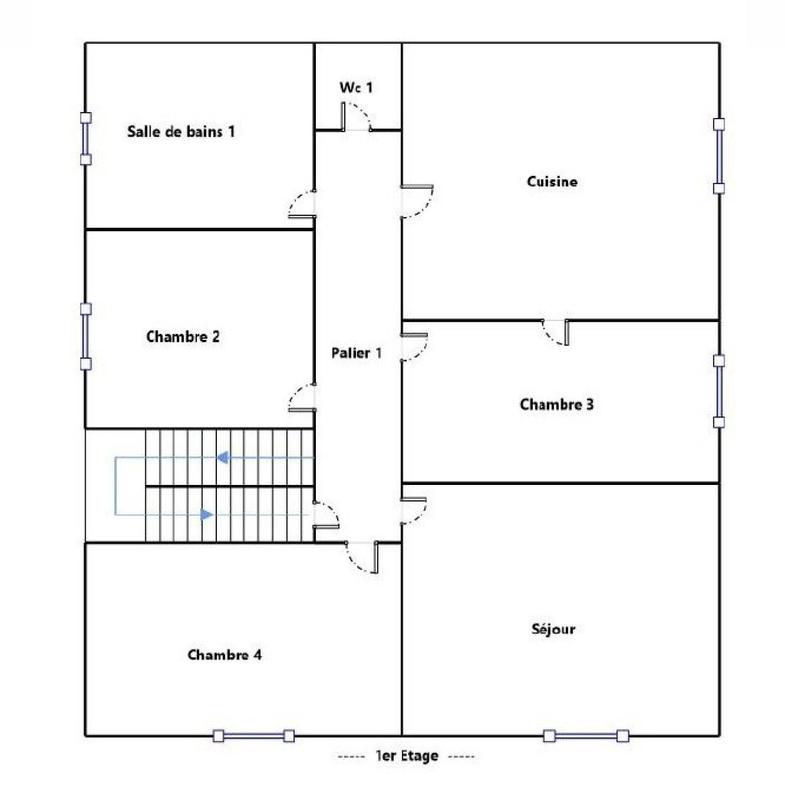 Maison - 96 m² - 5 pièces