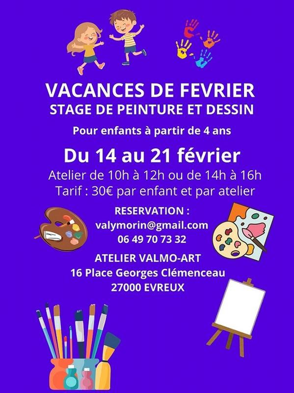 Ateliers de dessin et de peinture pour enfants