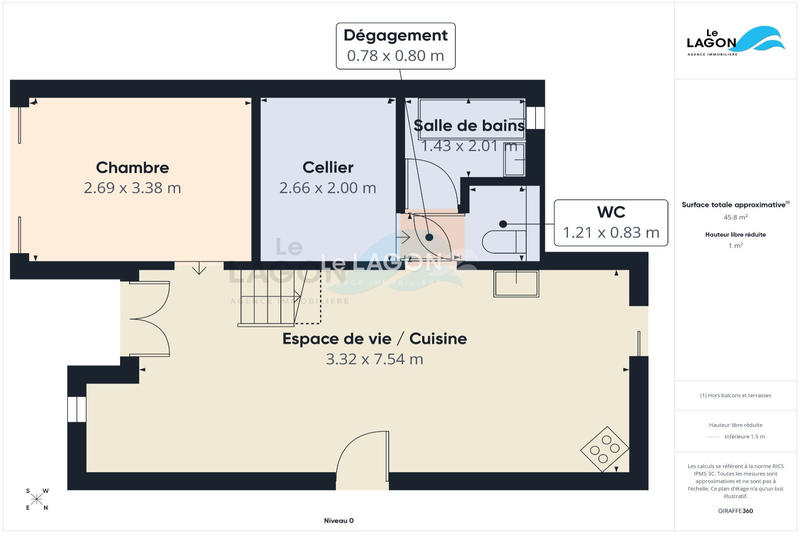 Maison - 45 m² - 3 pièces