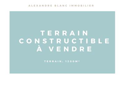 Terrain - 1 200 m²