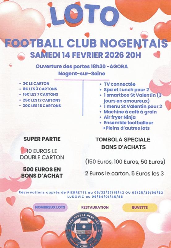 Loto à l'Agora de Nogent-sur-Seine