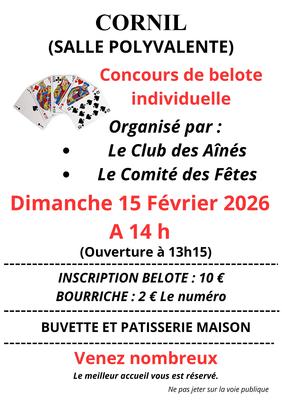 Concours de belote individuelle