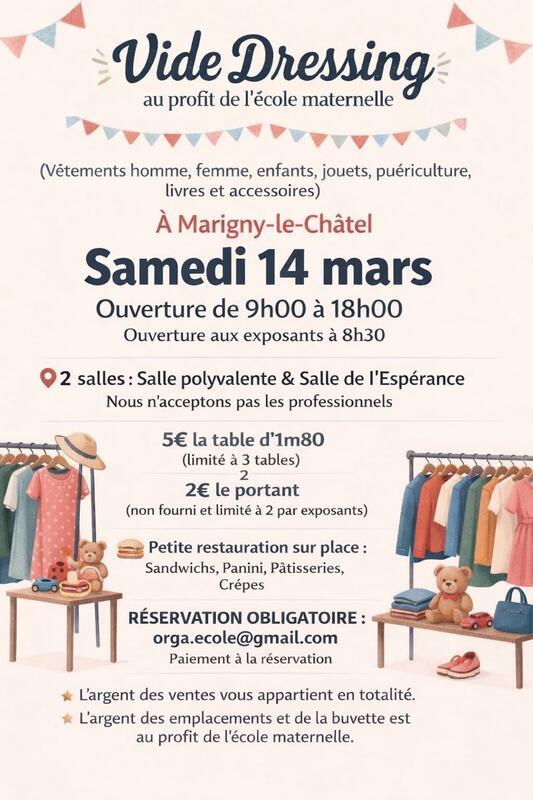 Vide dressing de l'ecole maternelle