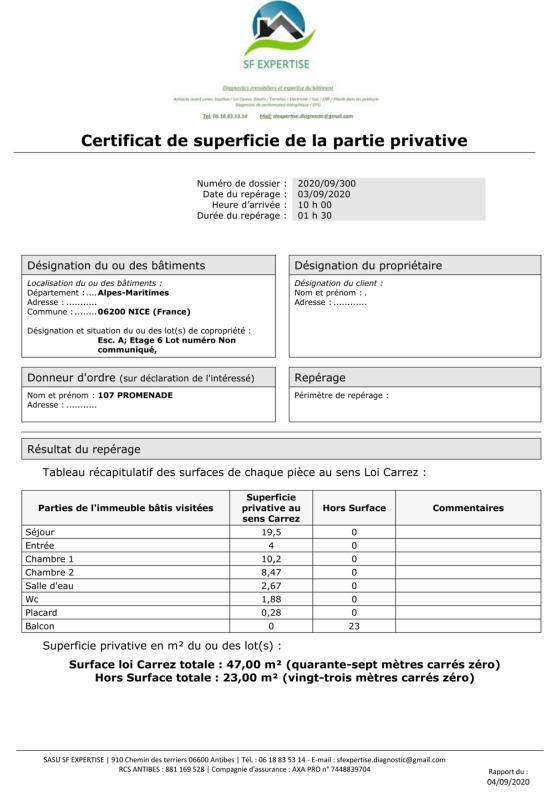 Appartement - 47 m² - 3 pièces