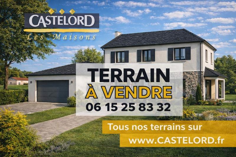 Terrain constructible - 832 m²