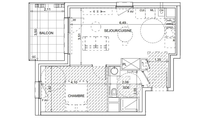 Appartement - 41 m² - 2 pièces