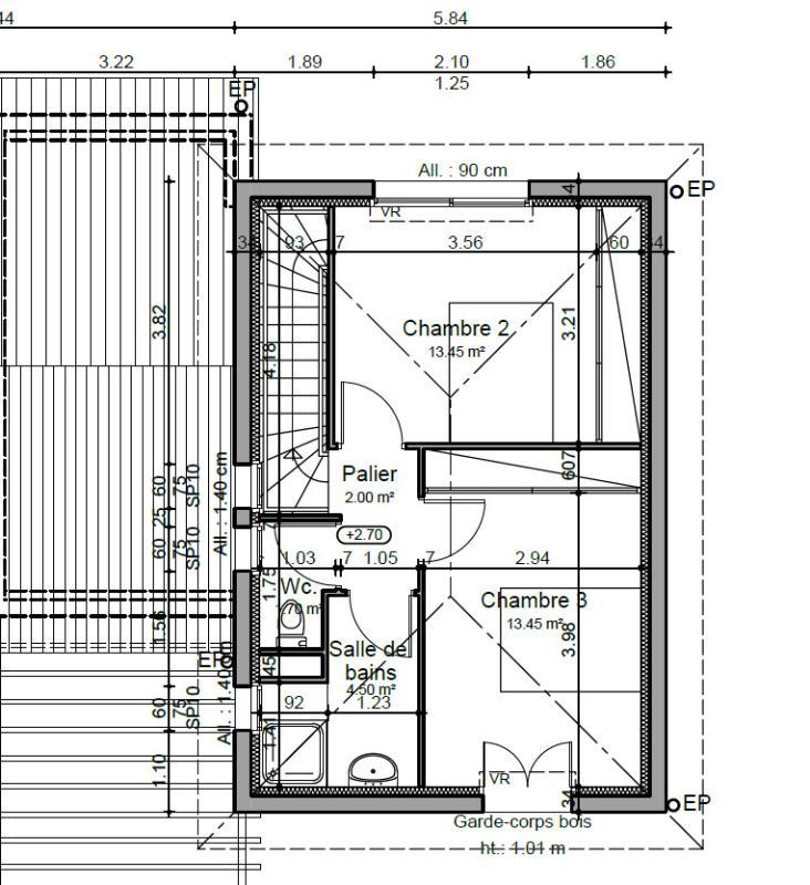 Maison - 95 m² - 4 pièces