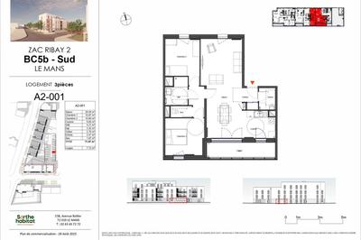 Appartement - 71 m² - 3 pièces